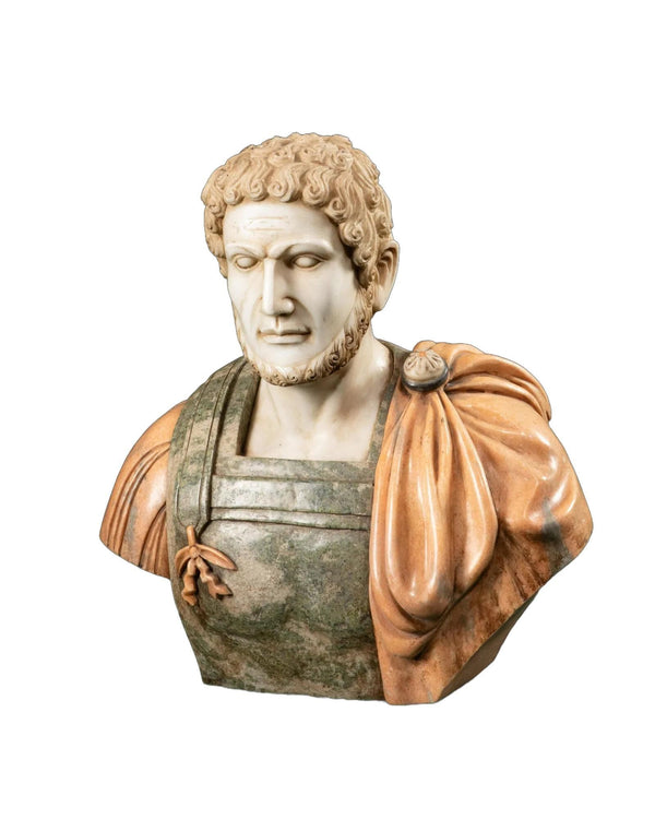 Early 20th Century Italian Marble Bust of Roman Emperor Caracalla