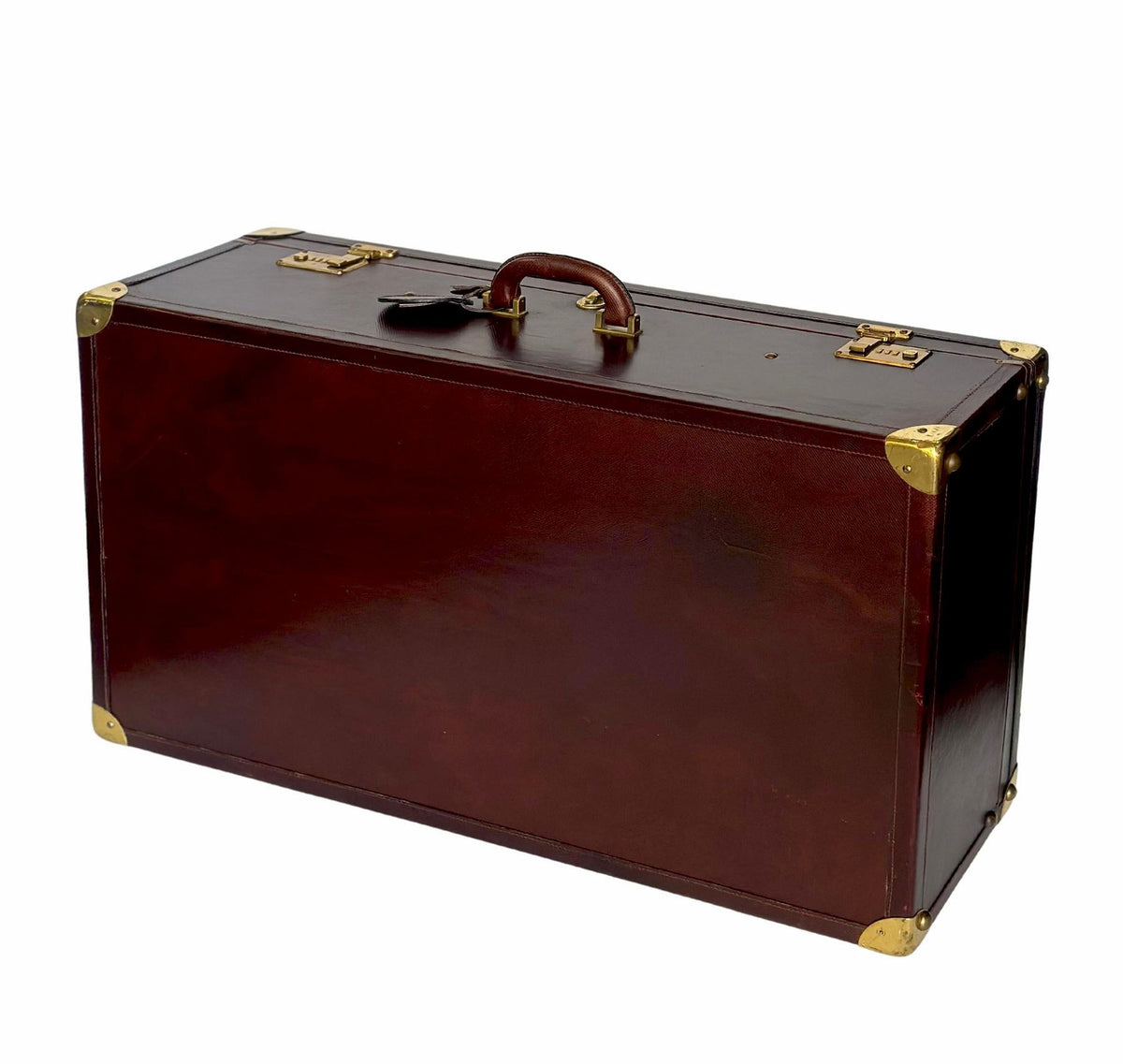 Vintage deals luggage Burgundy