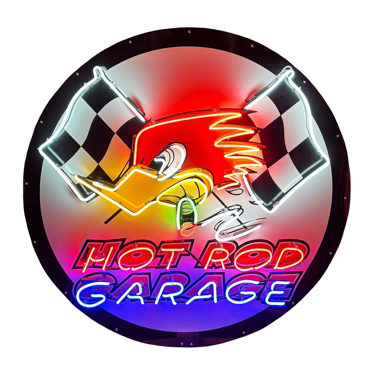 HOTROD ネオンサイン LED アメ車 ホットロッド ガレージ ホットロッド HOT ROD LED ネオンサイン ガレージ装飾