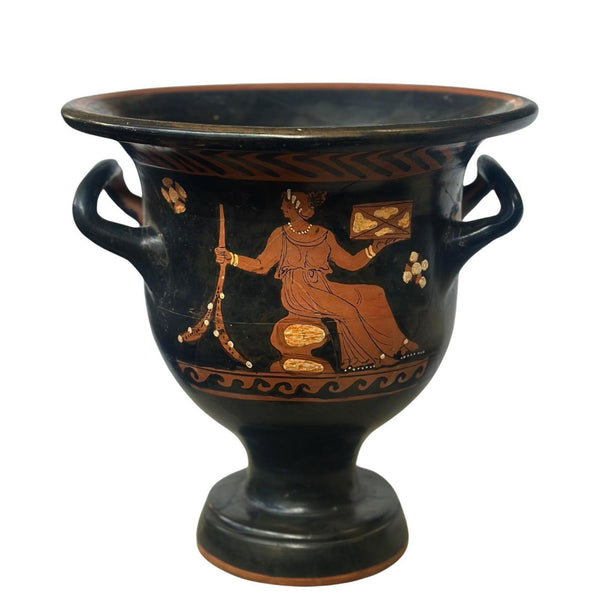 Ancient Apulian Magna Graecia Bell Krater, c. 350 BC.