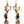 Load image into Gallery viewer, Pair of French 19th Century Gilt Bronze Candelabras with Marble Base