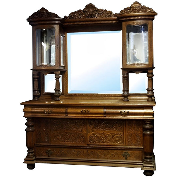 Monumental Renaissance Revival Oak Sideboard Attr. to R.J. Horner, U.S.A. c.1880