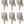 Load image into Gallery viewer, Set of Six Torch Sconces by Barovier e Toso – Gray Murano Glass & Brass, 1950's.