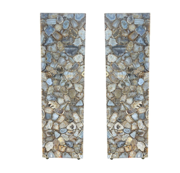 20th Century Illuminated Agate Column Pedestal