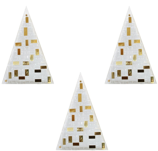 Set of Three Luxor Sconces Limited Design by Gianluca Fontana. Italy, 21st C.