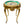 Load image into Gallery viewer, French Hand-carved Table with Porcelain Plaque & Gold Finish