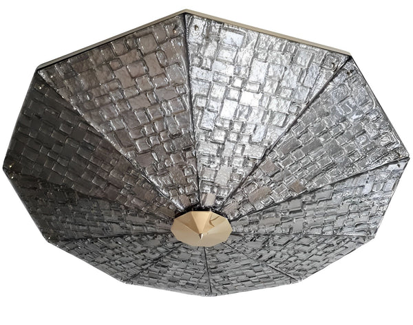 Limited Edition Luxor Murano Glass Flush Mount by Gianluca Fontana Italy, 21st C