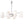 Load image into Gallery viewer, Vintage Italian Chandelier w/ Clear & Amber Murano Glass by Mazzega