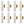 Load image into Gallery viewer, Set of Eight Italian Modern Sconces w/ White Murano Glass on Brass, 1990s