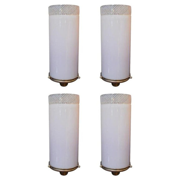 Set of Four Murano Glass Sconces by Tomaso Buzzi for Venini, Italy, c. 1932.