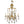 Load image into Gallery viewer, French Vintage Rock Crystal & Wrought Iron Chandelier with 23k Gold Leaf