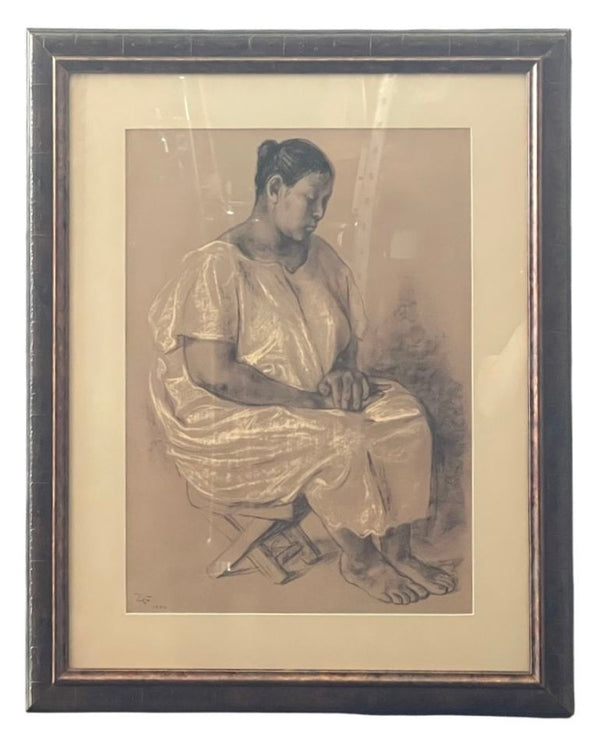 Francisco Zúñiga Offset Reproduction Part of 20 Drawings Portfolio, Martha 1974.