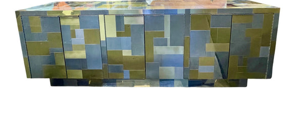 Signed Paul Evans for Directional 'Cityscape' PE 200 Sideboard, Circa 1975.