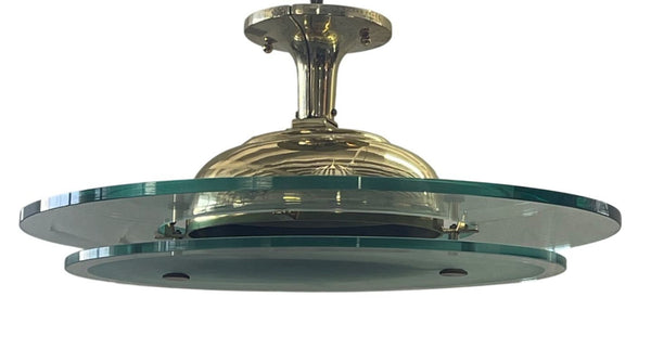 Italian Flush Mount / Pendant Attributed to Max Ingrand for Fontana Arte, 1960's