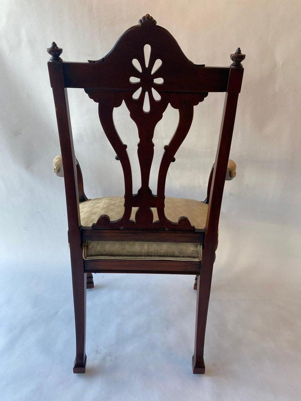 Set of Twelve 19th Century English Edwardian Mahogany Dining Chairs