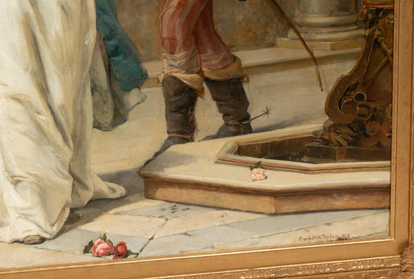 “The Taming of the Shrew” by Frank William Warwick Topham, England, 1879.