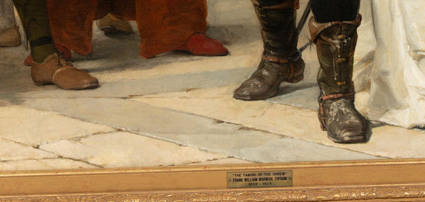 “The Taming of the Shrew” by Frank William Warwick Topham, England, 1879.