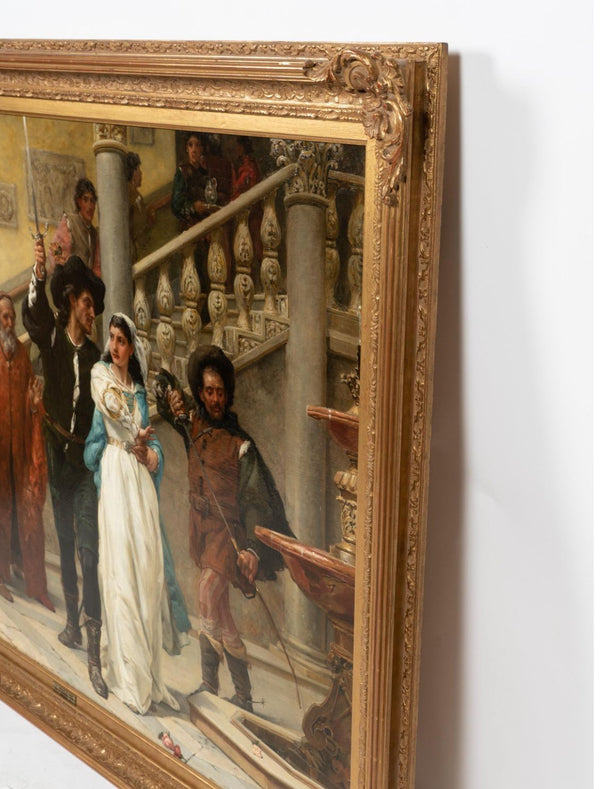 “The Taming of the Shrew” by Frank William Warwick Topham, England, 1879.