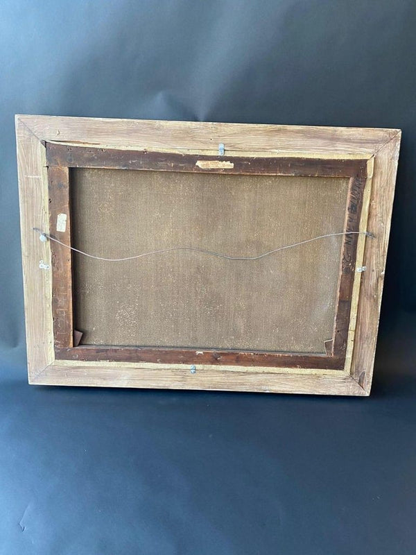 "Three Hunters by a Dovecot" by E. Tolley / Signed & Dated 1872.