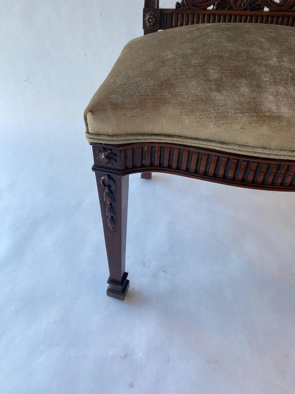 Set of Twelve 19th Century English Edwardian Mahogany Dining Chairs