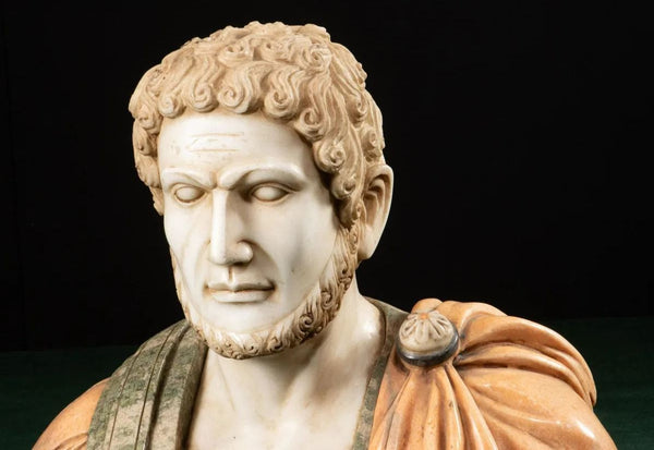 Early 20th Century Italian Marble Bust of Roman Emperor Caracalla
