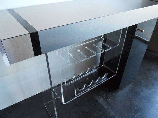 Modernist Lucite Bar Set