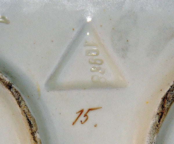 19th Century French Art Nouveau Majolica Mirror and Basin with Female Bust.