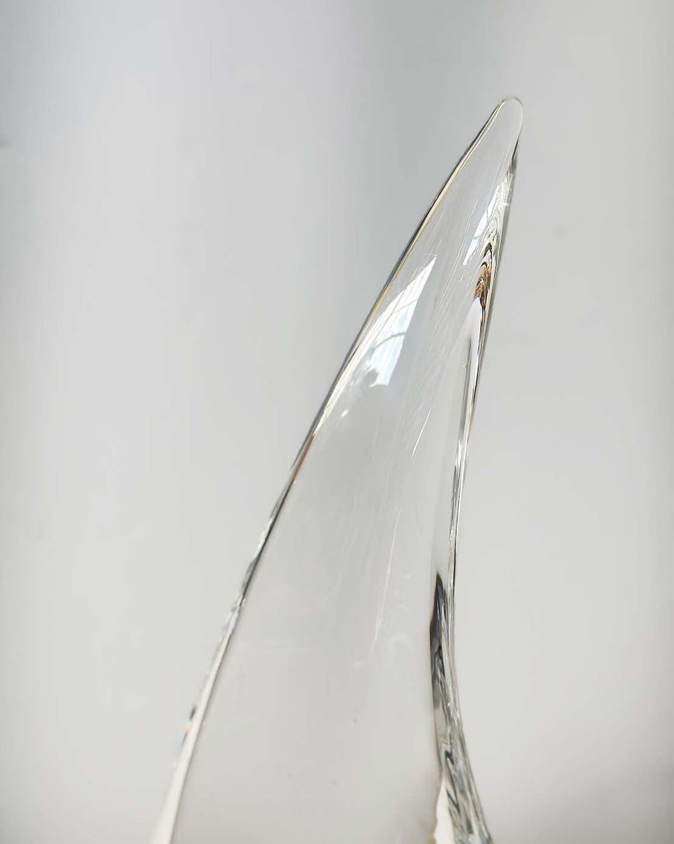 Vintage Sailboat Crystal Sculpture by Daum, France – Pegaso