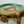 Load image into Gallery viewer, French Hand-carved Table with Porcelain Plaque & Gold Finish