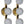 Load image into Gallery viewer, Set of Six Terzetto Sconces with Frosted White Murano Glass. Italy, 1970's.
