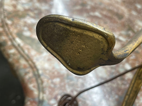 Early 20th C. Tiffany Studios New York Patinated Bronze-Favrile Glass Floor Lamp