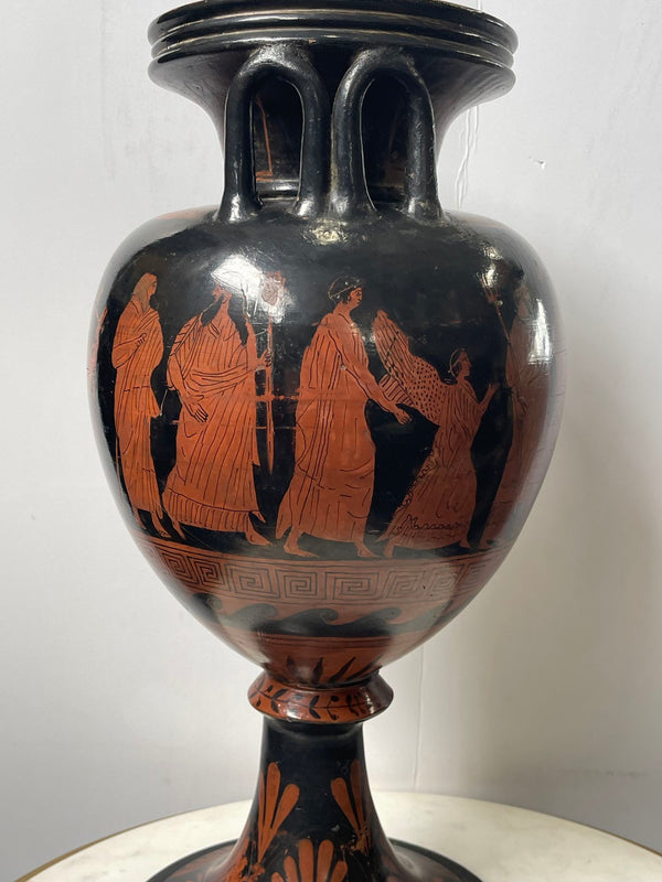 Ancient Apulian Greco-Roman Vase, 3rd–4th Century B.C.