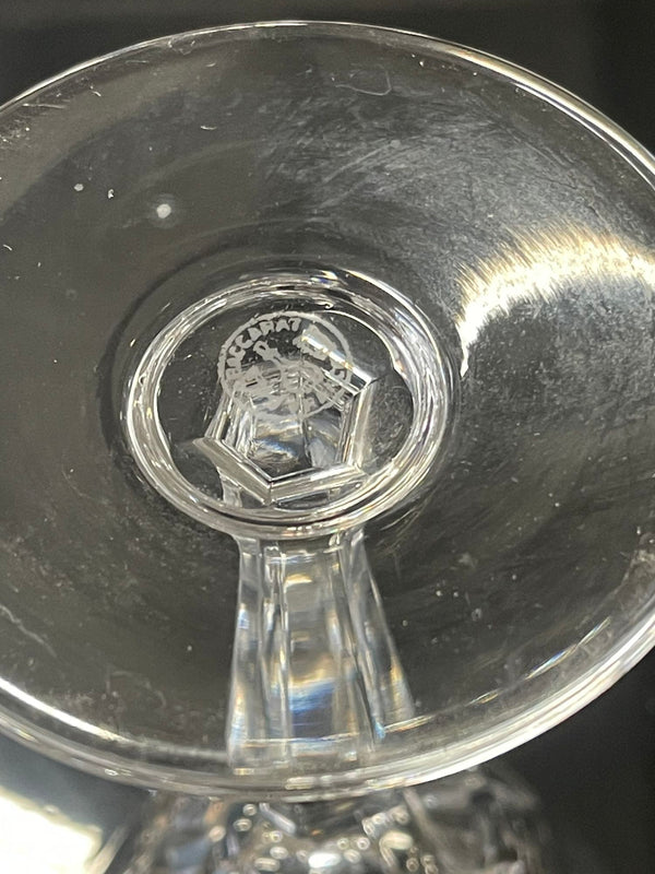 Set of Thirty Baccarat Stamped Austerlitz Stemware. Three Sizes. 20th C. France.