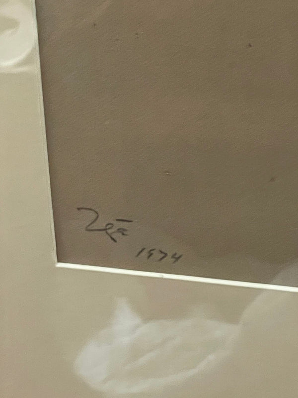 Francisco Zúñiga Offset Reproduction Part of 20 Drawings Portfolio, Martha 1974.