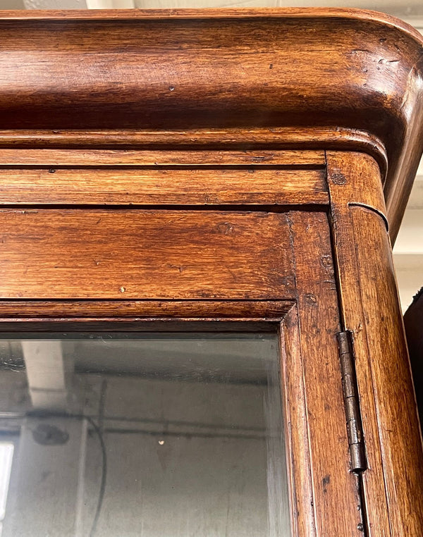 French Wood & Glass Display Cabinet, 20th Century.