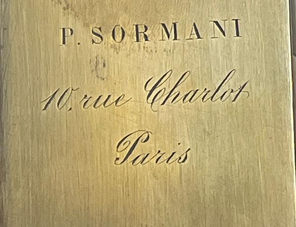 Signed Paul Sormani Bronze-Mounted Three-Door Cabinet / Vitrine, France, 19th C.