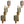 Load image into Gallery viewer, Set of Eight Triple Smoky Murano Glass Sconces. Italy, 1980's.