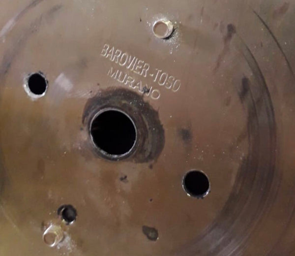 Set of Ten White Ribbed Bowl Murano Sconces by Barovier e Toso. Italy, 1950's