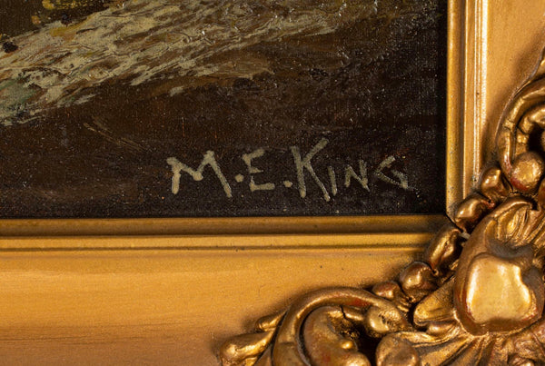 20th Century American River Landscape, Oil on Canvas by Mary Elizabeth King.