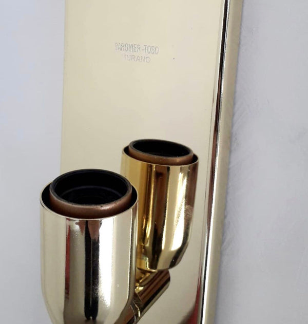 Set of Five Canale Murano Glass Sconces by Barovier e Toso. Italy, 1960's