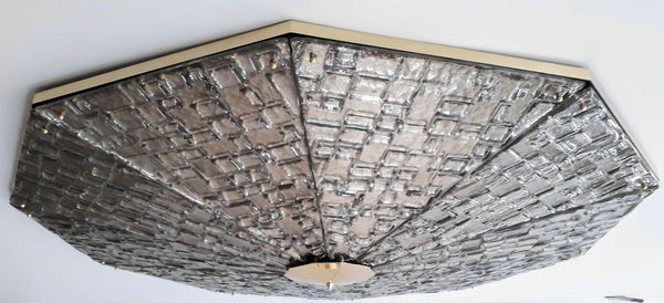 Limited Edition Luxor Murano Glass Flush Mount by Gianluca Fontana Italy, 21st C