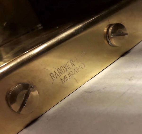 Set of Four Gold Bollicine Murano Sconces by Barovier e Toso. Italy, 1950's.