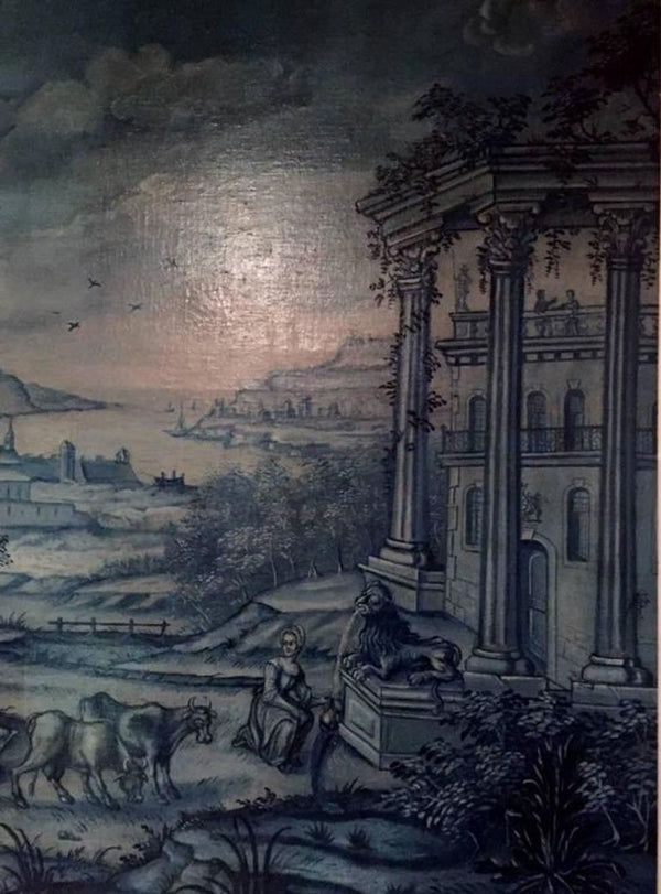 19th Century Panoramic French Pastoral Oil Painting