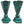 Load image into Gallery viewer, Impressive Set of 6 Malachite Vases, Congo, 1960's.