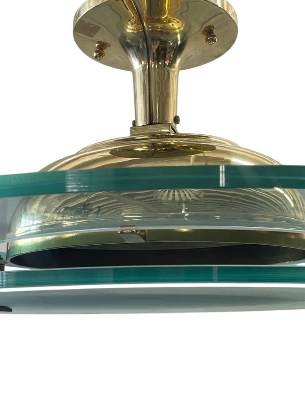 Italian Flush Mount / Pendant Attributed to Max Ingrand for Fontana Arte, 1960's