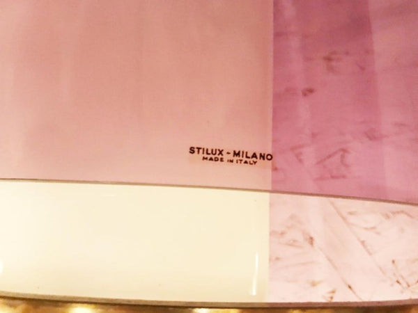 Rare Set of Three Sconces Designed by Oscar Torlasco for Stilux Milano. Italy.