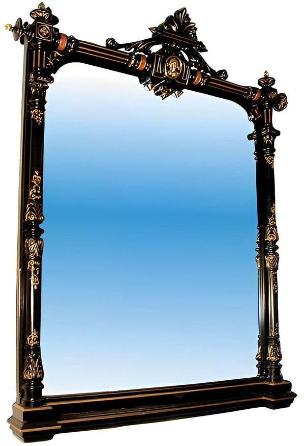 Oversized Ebonized Renaissance Revival Mirror by Herter Brothers, U.S.A. c. 1890