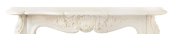 Carrara Marble Fireplace Mantel - Rococo Style – Italy, Late 19th Century.