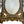Load image into Gallery viewer, 19th C. Carved Rococo-Style Black and Gold Mirror with Painted Hanging Garlands