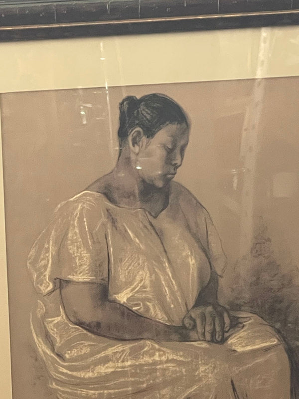 Francisco Zúñiga Offset Reproduction Part of 20 Drawings Portfolio, Martha 1974.